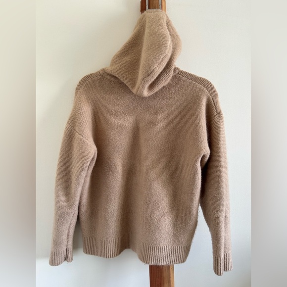 Women's Cozy Tan Crewneck Sweater - Picture 3 of 3